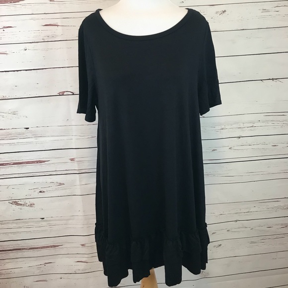 Black Double Ruffle Tunic - Picture 4 of 6